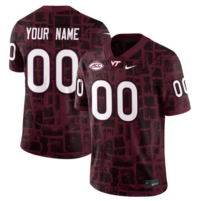 Virginia Tech Football Vapor Limited Custom Jersey - All Stitched-DTD
