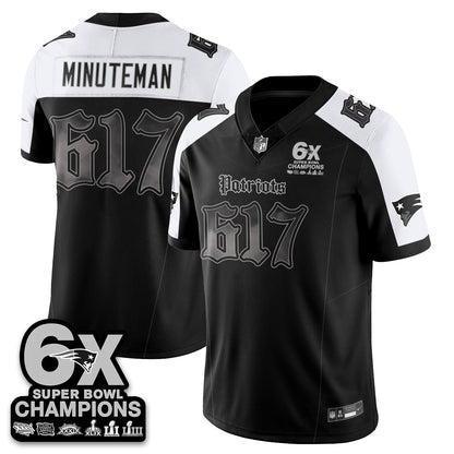 NE 'Dark Gothic' Vapor Limited Jersey - 6-Time Champions - All Stitched-DTD