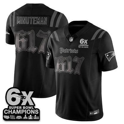 NE 'Dark Gothic' Vapor Limited Jersey - 6-Time Champions - All Stitched-DTD