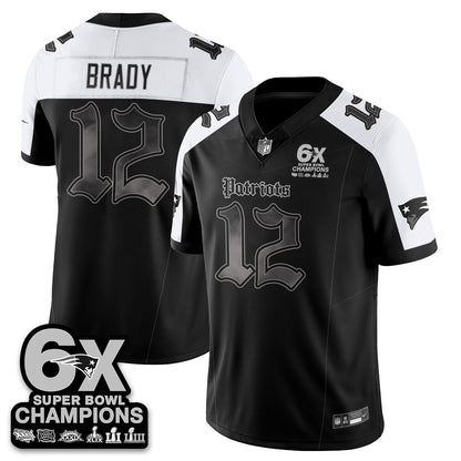 NE 'Dark Gothic' Vapor Limited Jersey - 6-Time Champions - All Stitched-DTD