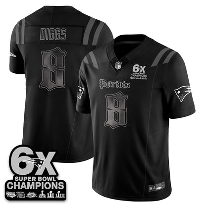 NE 'Dark Gothic' Vapor Limited Jersey - 6-Time Champions - All Stitched-DTD