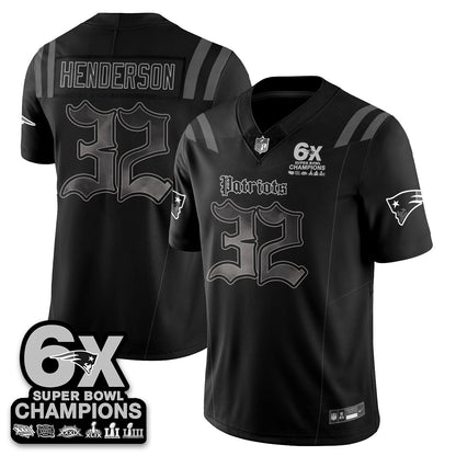 NE 'Dark Gothic' Vapor Limited Jersey - 6-Time Champions - All Stitched-DTD