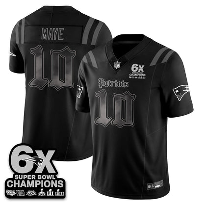 NE 'Dark Gothic' Vapor Limited Jersey - 6-Time Champions - All Stitched-DTD