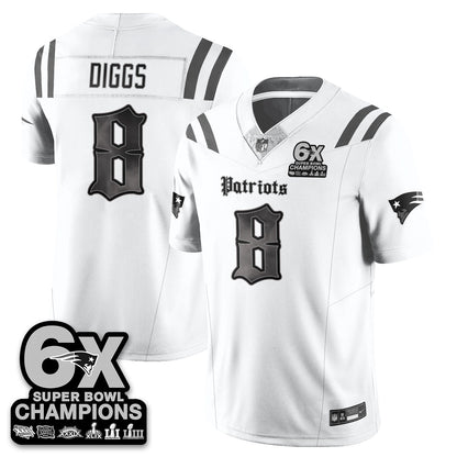 NE 'Dark Gothic' Vapor Limited Jersey - 6-Time Champions - All Stitched-DTD