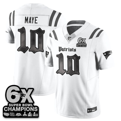 NE 'Dark Gothic' Vapor Limited Jersey - 6-Time Champions - All Stitched-DTD