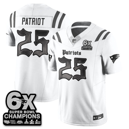 NE 'Dark Gothic' Vapor Limited Jersey - 6-Time Champions - All Stitched-DTD