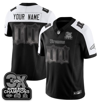 DEN 'Dark Gothic' Vapor Limited Jersey - 3-Time Champions - All Stitched-DTD