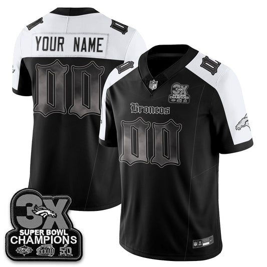 Custom DEN 'Dark Gothic' Vapor Limited Jersey - 3-Time Champions - All Stitched-DTD