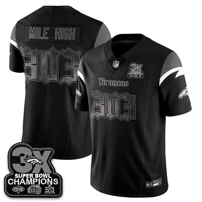 DEN 'Dark Gothic' Vapor Limited Jersey - 3-Time Champions - All Stitched-DTD