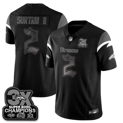 DEN 'Dark Gothic' Vapor Limited Jersey - 3-Time Champions - All Stitched-DTD