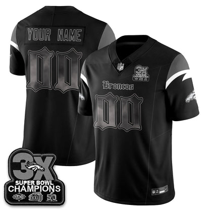 DEN 'Dark Gothic' Vapor Limited Jersey - 3-Time Champions - All Stitched-DTD
