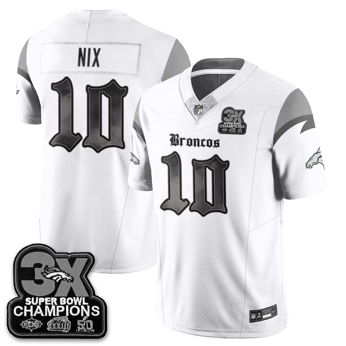 DEN 'Dark Gothic' Vapor Limited Jersey - 3-Time Champions - All Stitched-DTD