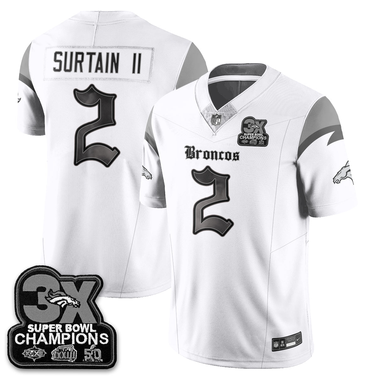 DEN 'Dark Gothic' Vapor Limited Jersey - 3-Time Champions - All Stitched-DTD