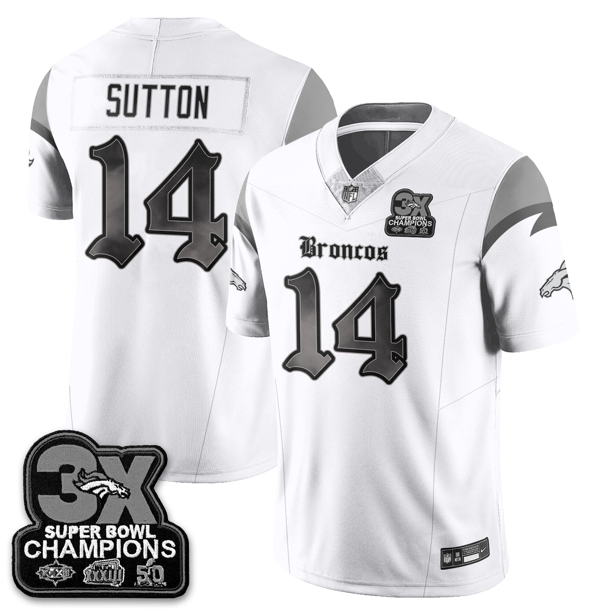 DEN 'Dark Gothic' Vapor Limited Jersey - 3-Time Champions - All Stitched-DTD