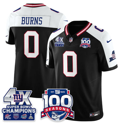 NYG 4-Time Champions Vapor Limited Jersey- 100th Season - All Stitched-DTD