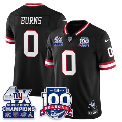 NYG 4-Time Champions Vapor Limited Jersey- 100th Season - All Stitched-DTD
