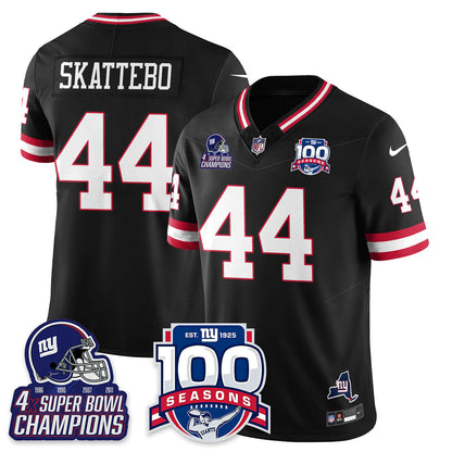 NYG 4-Time Champions Vapor Limited Jersey- 100th Season - All Stitched-DTD