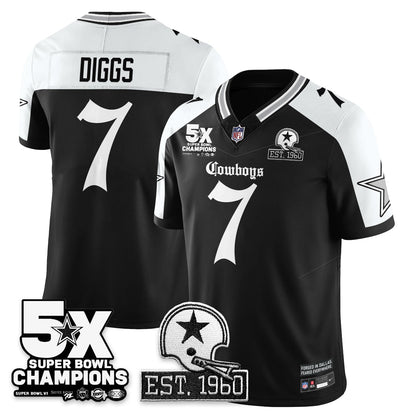 DAL 'Gothic 5-Time Champions Edition' Vapor Limited Jersey - All Stitched-DTD