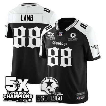DAL 'Gothic 5-Time Champions Edition' Vapor Limited Jersey - All Stitched-DTD
