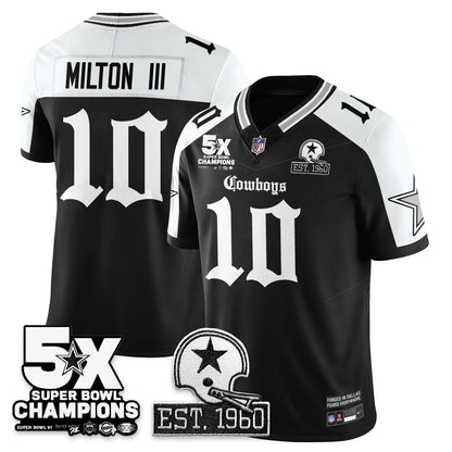 DAL 'Gothic 5-Time Champions Edition' Vapor Limited Jersey - All Stitched-DTD