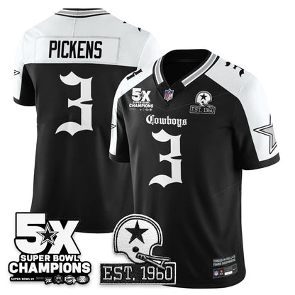DAL 'Gothic 5-Time Champions Edition' Vapor Limited Jersey - All Stitched-DTD