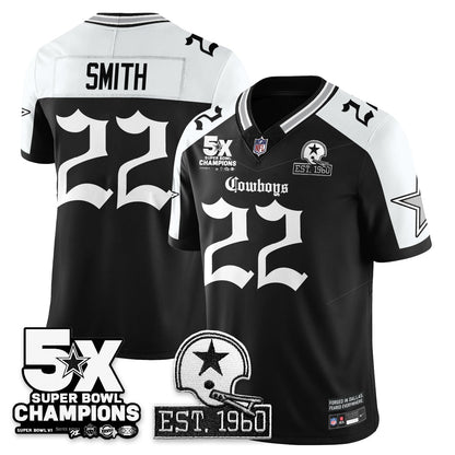 DAL 'Gothic 5-Time Champions Edition' Vapor Limited Jersey - All Stitched-DTD