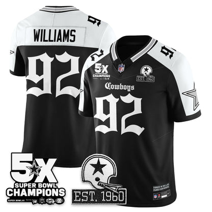 DAL 'Gothic 5-Time Champions Edition' Vapor Limited Jersey - All Stitched-DTD