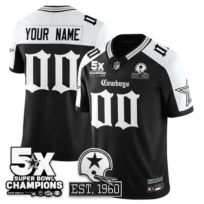 DAL 'Gothic 5-Time Champions Edition' Vapor Limited Jersey - All Stitched-DTD