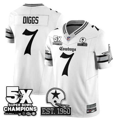 DAL 'Gothic 5-Time Champions Edition' Vapor Limited Jersey - All Stitched-DTD