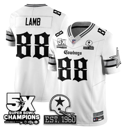 DAL 'Gothic 5-Time Champions Edition' Vapor Limited Jersey - All Stitched-DTD