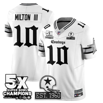 DAL 'Gothic 5-Time Champions Edition' Vapor Limited Jersey - All Stitched-DTD