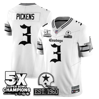 DAL 'Gothic 5-Time Champions Edition' Vapor Limited Jersey - All Stitched-DTD