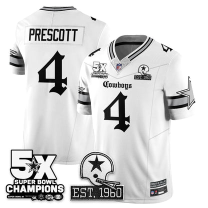 DAL 'Gothic 5-Time Champions Edition' Vapor Limited Jersey - All Stitched-DTD
