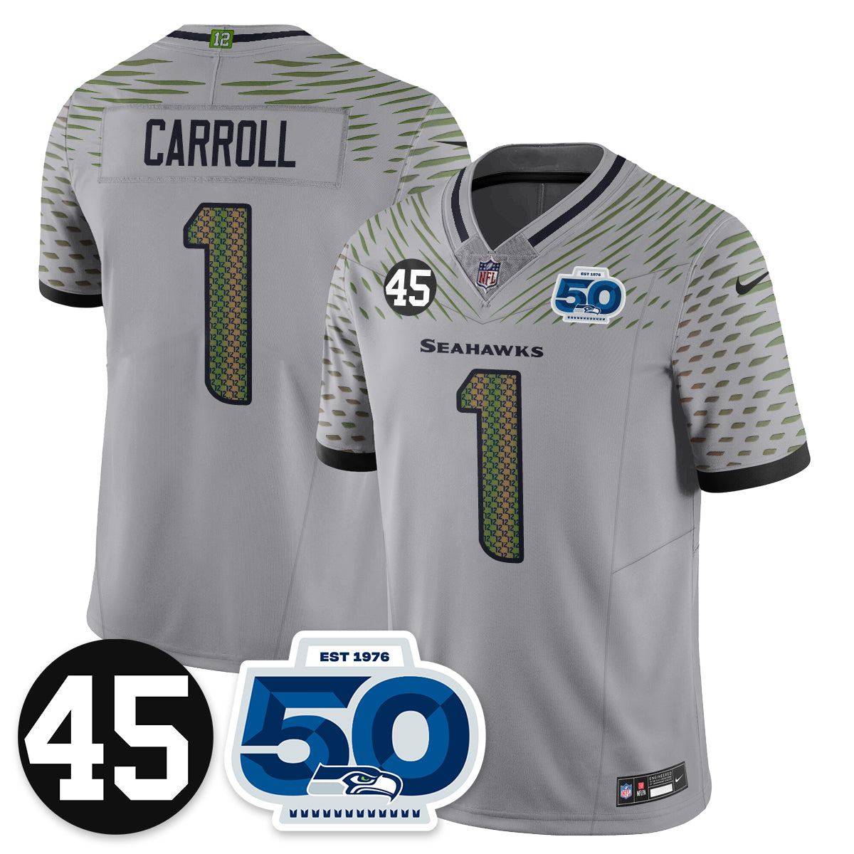 SEA Vapor Limited Jersey - Honor Kenny Easley - All Stitched-DTD