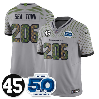SEA Vapor Limited Jersey - Honor Kenny Easley - All Stitched-DTD