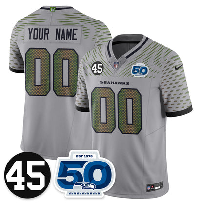 SEA Vapor Limited Custom Jersey - Honor Kenny Easley - All Stitched-DTD
