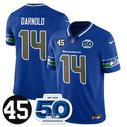 SEA Vapor Limited Jersey - Honor Kenny Easley - All Stitched-DTD