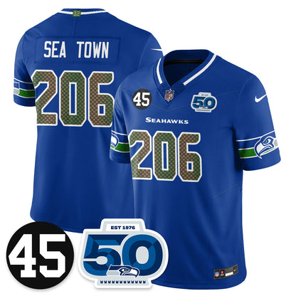 SEA Vapor Limited Jersey - Honor Kenny Easley - All Stitched-DTD