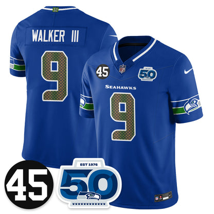 SEA Vapor Limited Jersey - Honor Kenny Easley - All Stitched-DTD