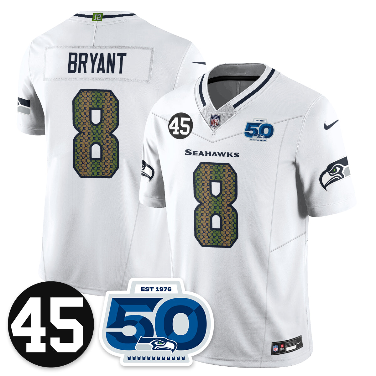 SEA Vapor Limited Jersey - Honor Kenny Easley - All Stitched-DTD