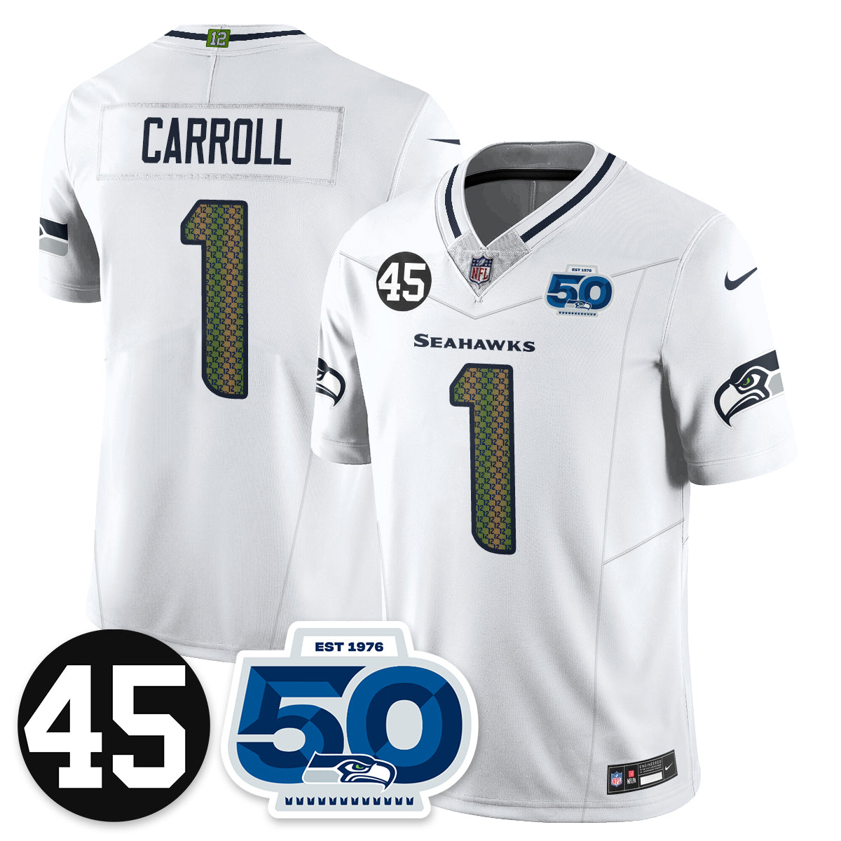 SEA Vapor Limited Jersey - Honor Kenny Easley - All Stitched-DTD