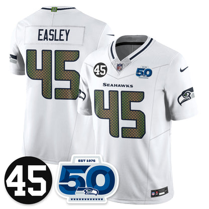 SEA Vapor Limited Jersey - Honor Kenny Easley - All Stitched-DTD