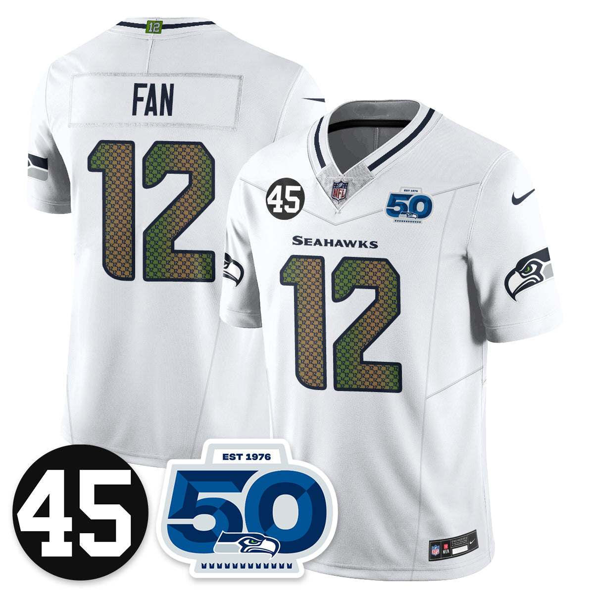 SEA Vapor Limited Jersey - Honor Kenny Easley - All Stitched-DTD