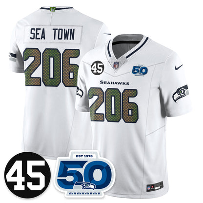 SEA Vapor Limited Jersey - Honor Kenny Easley - All Stitched-DTD