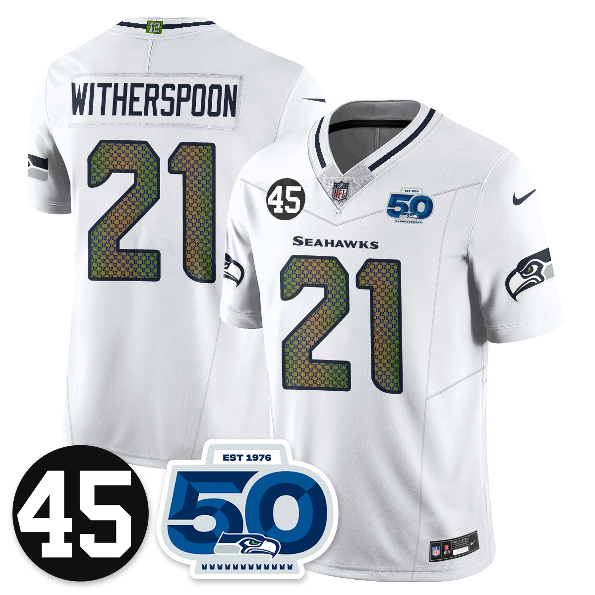 SEA Vapor Limited Jersey - Honor Kenny Easley - All Stitched-DTD