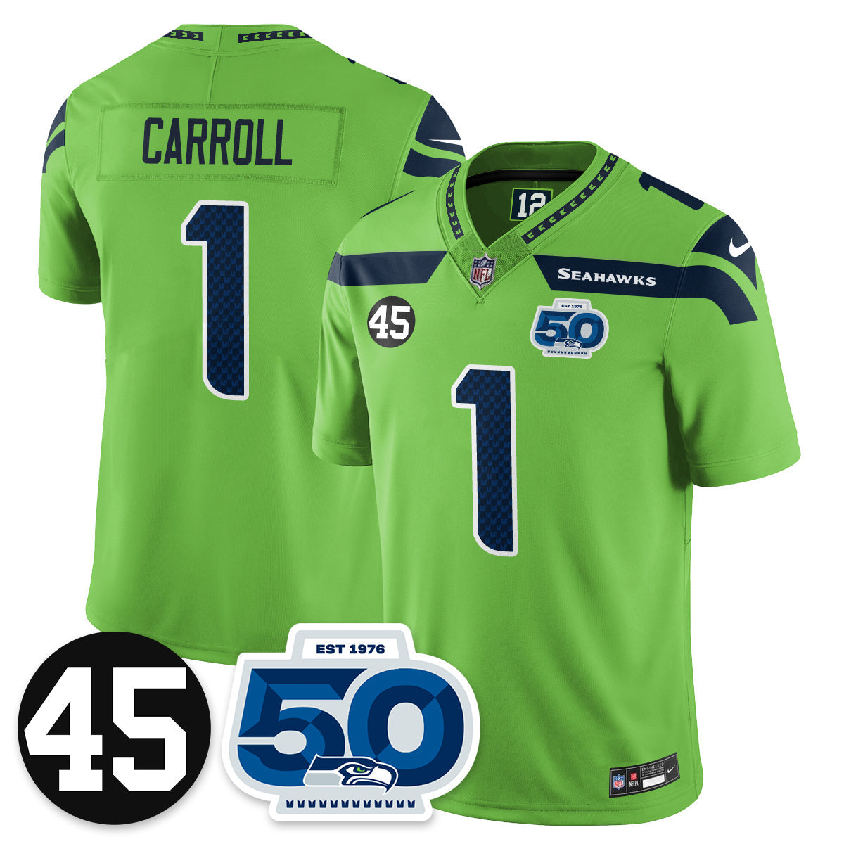 SEA Vapor Limited Jersey - Honor Kenny Easley - All Stitched-DTD