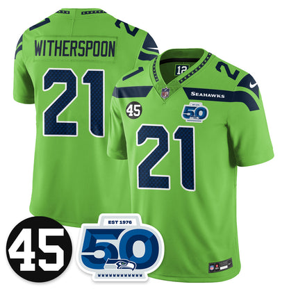 SEA Vapor Limited Jersey - Honor Kenny Easley - All Stitched-DTD