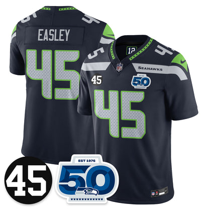 SEA Vapor Limited Jersey - Honor Kenny Easley - All Stitched-DTD