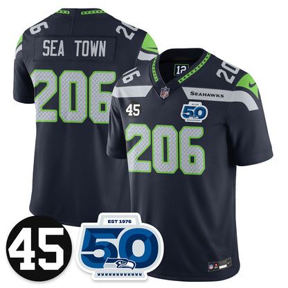 SEA Vapor Limited Jersey - Honor Kenny Easley - All Stitched-DTD