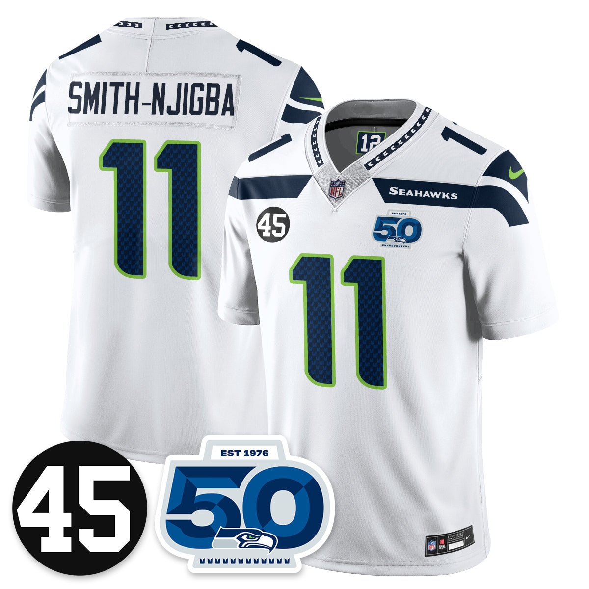 SEA Vapor Limited Jersey - Honor Kenny Easley - All Stitched-DTD